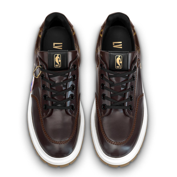 Louis Vuitton LV x NBA Abbesses Derby Ebony Brown Monogram Sneaker UK 9 US 10 11 - Picture 8 of 16